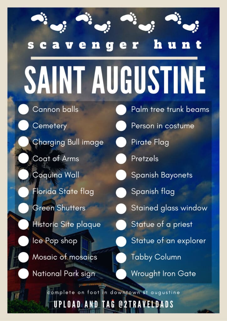 St Augustine Scavenger Hunt