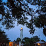 St Simons Island Lighthouse at Night Golden Isles Georgia 2