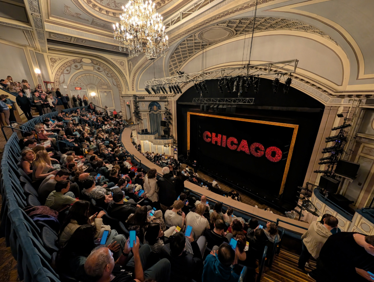 Stage Setup for Chicago on Broadway at Ambassador Theater New York City 1