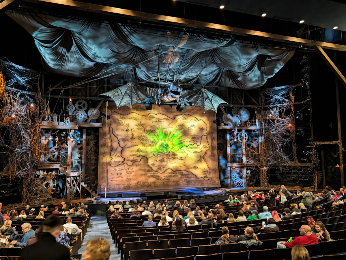 Stage for Wicked on Broadway at Gershwin Theater New York City 1