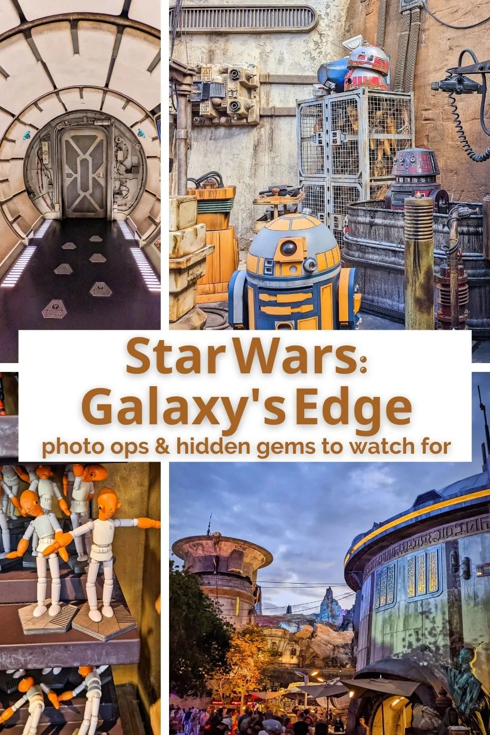 There are many hidden gems in Star Wars: Galaxy's Edge that big fans will notice. From interesting art to obscure Star Wars references these are our favorite finds in Star Wars land at Disney World. (And a scavenger hunt too!)