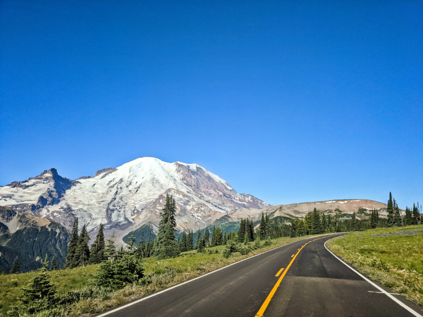 Sunrise Road at Mount Rainier National Park Washington 2