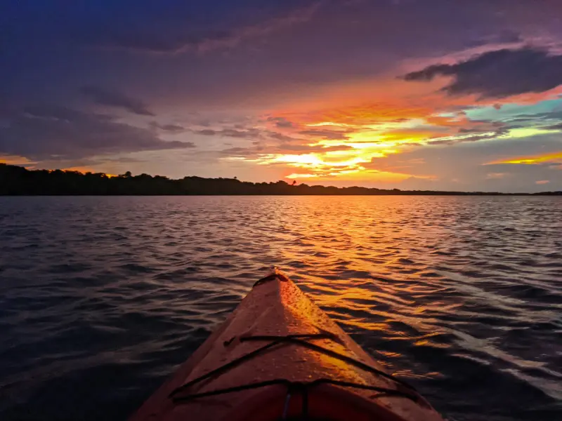 Sunset Kayaking on Mosquito Lagoon at Merritt Island NWR Titusville Florida 2020 3