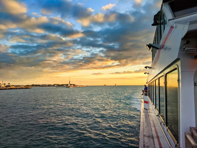 Sunset in Key West from Yankee Freedom Dry Tortugas 2020 1