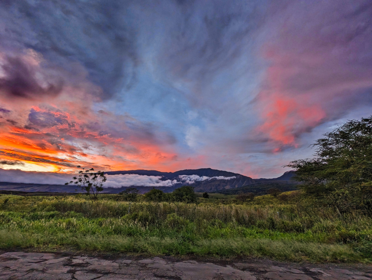 Sunset on Haleakala from Road to Hana Maui Hawaii 2