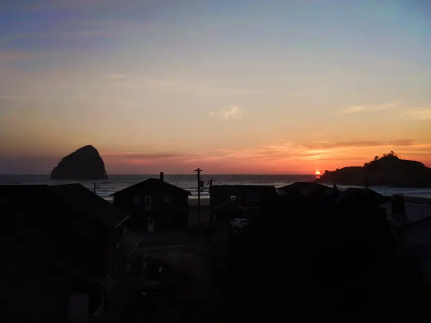 Sunset over Cape Kiwanda Pacific City Oregon Coast 2