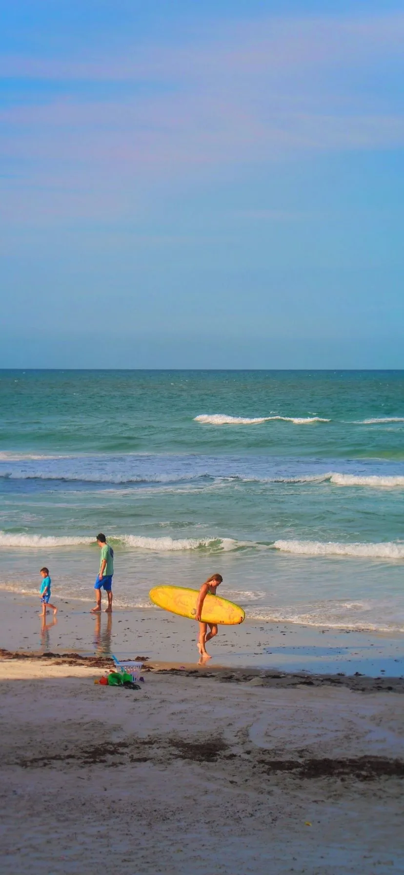 Surfer on Daytona Beach