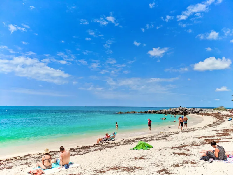 Swimming Beach at Fort Zachary Taylor State Park Key West Florida Keys 1