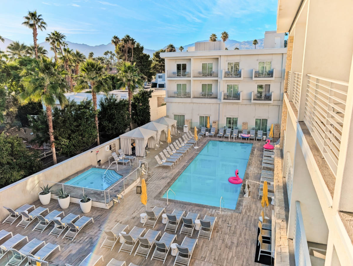 Swimming Pool area of Hotel Paseo Palm Desert California 1