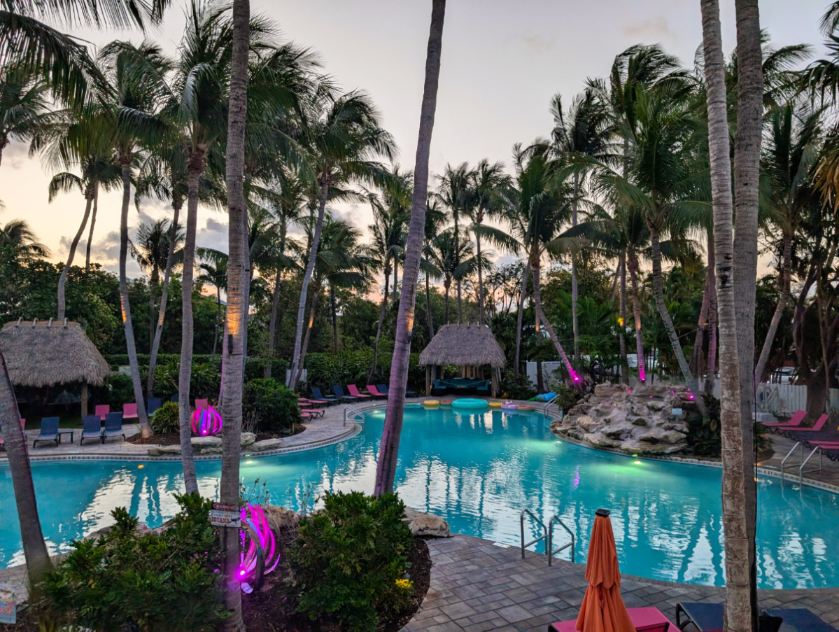 Swimming Pool at Night at Havana Cabana Resort Key West Florida Keys 6