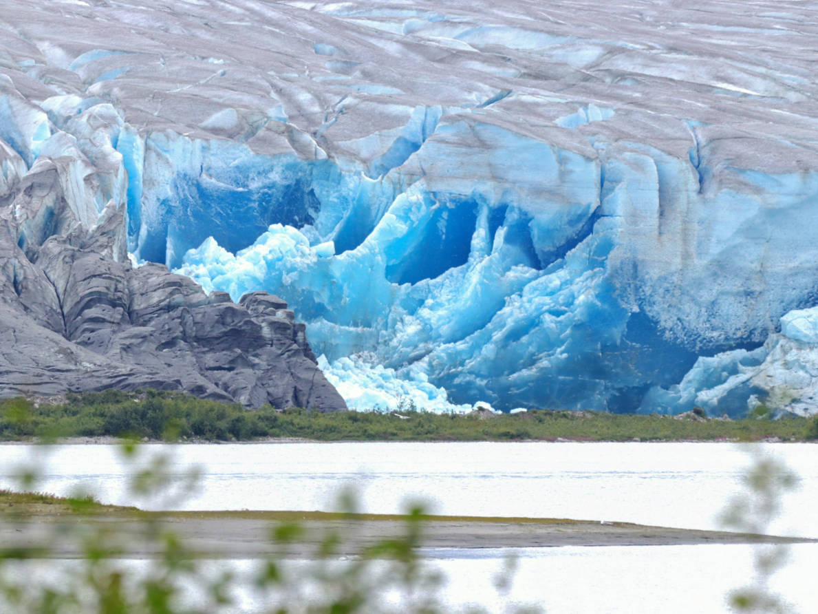 Taku Glacier from Norris Glacial Lake Juneau Alaska 3