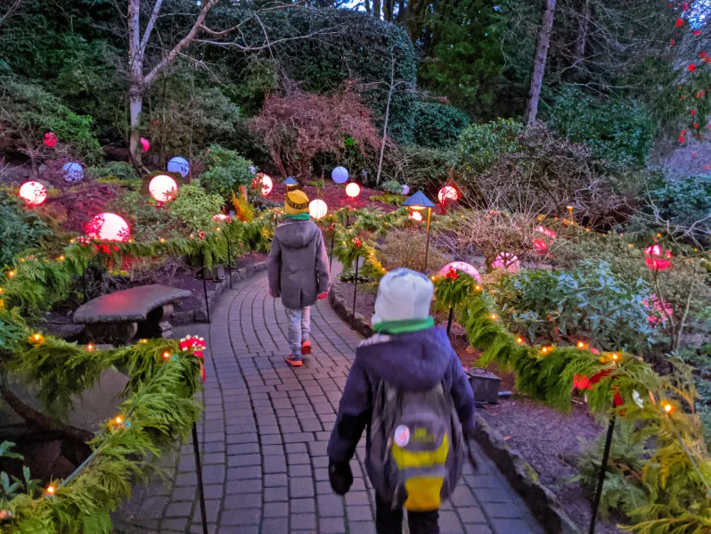 Taylor Family Butchart Gardens Christmas Victoria BC 4