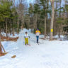 Taylor Family Cross Country Skiing at Pineland Farms New Gloucester Maine 18