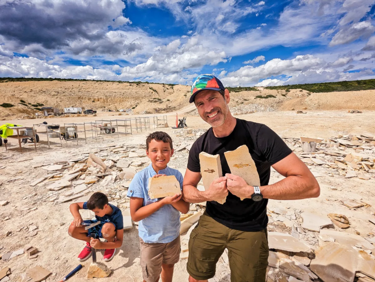 Taylor Family Fossil Hunting at American Fossil Quarry Kemmerer Wyoming 9