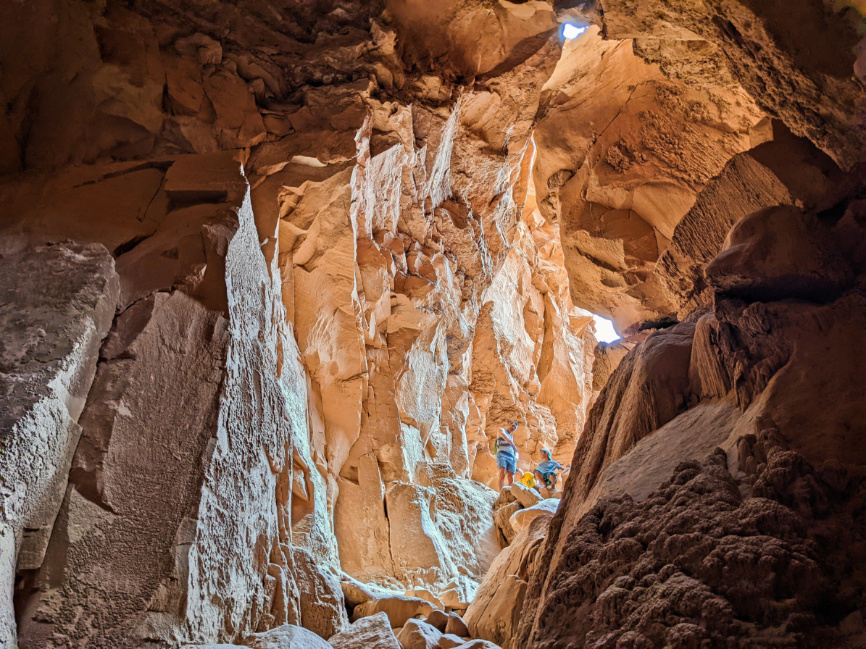 Taylor Family Hiking at Goblins Lair Goblin Valley State Park Green River Utah 2