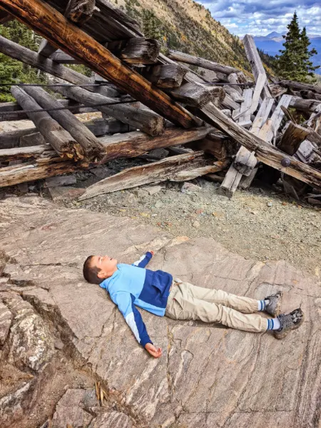 Taylor Family Hiking at Mohawk Lakes White River National Forest Breckenridge Colorado 2