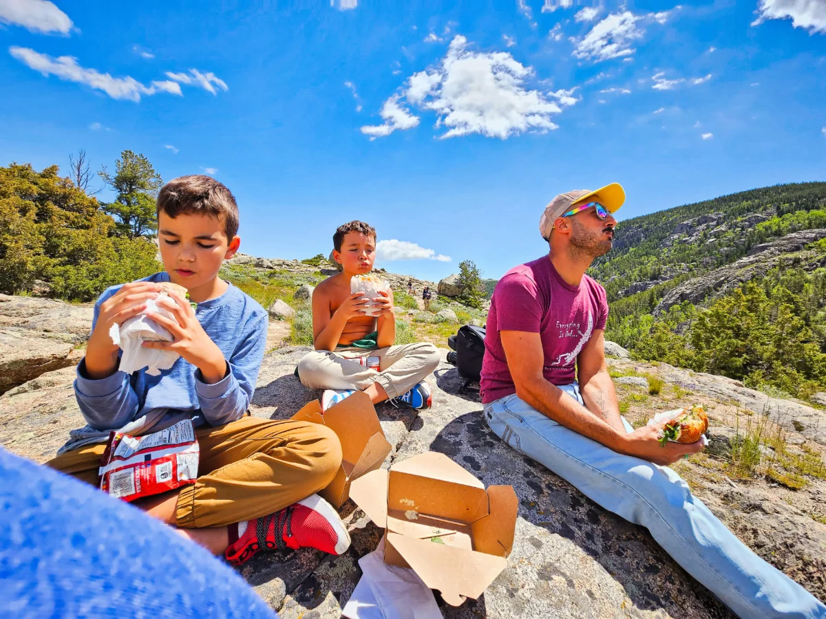 Taylor Family Hiking at Sinks Canyon State Park Lander Wyoming 18