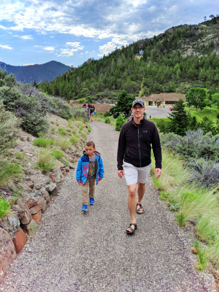 Taylor Family Hiking from Visitor Center Lewis and Clark Caverns State Park Montana 1