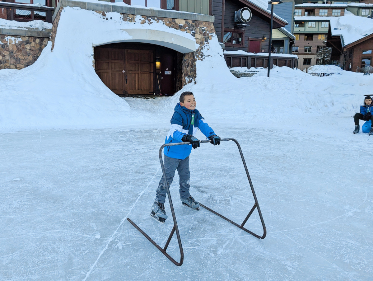 Taylor Family Ice Skating at Winter Park Resort Colorado 1