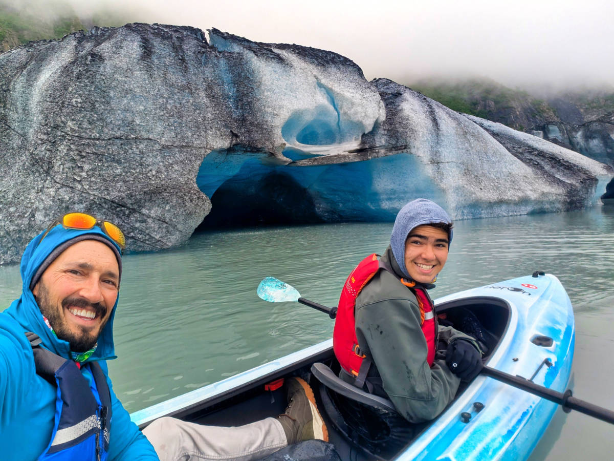 Taylor Family Kayaking Valdez Glacial Lake with Valdez Stay and Play Alaska