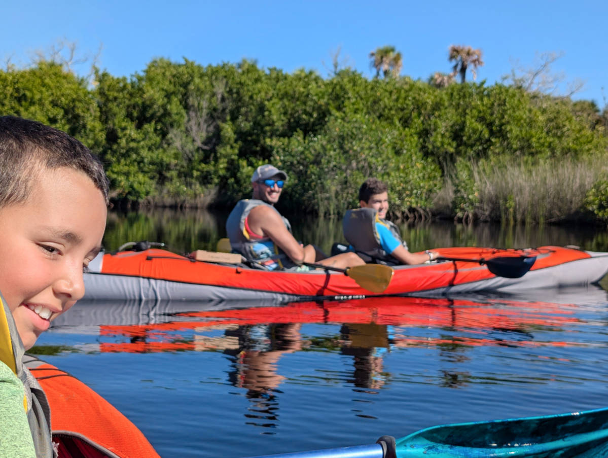 Taylor Family Kayaking at Deer Prairie Creek Preserve Sarasota Florida 1