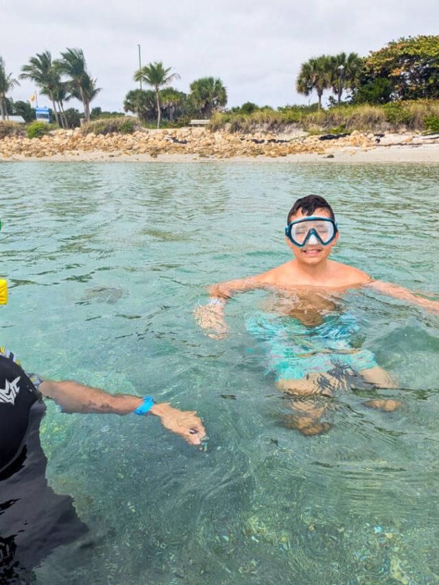 Taylor Family Snorkeling at Peanut Island Lake Worth Lagoon Riviera Beach Florida 2