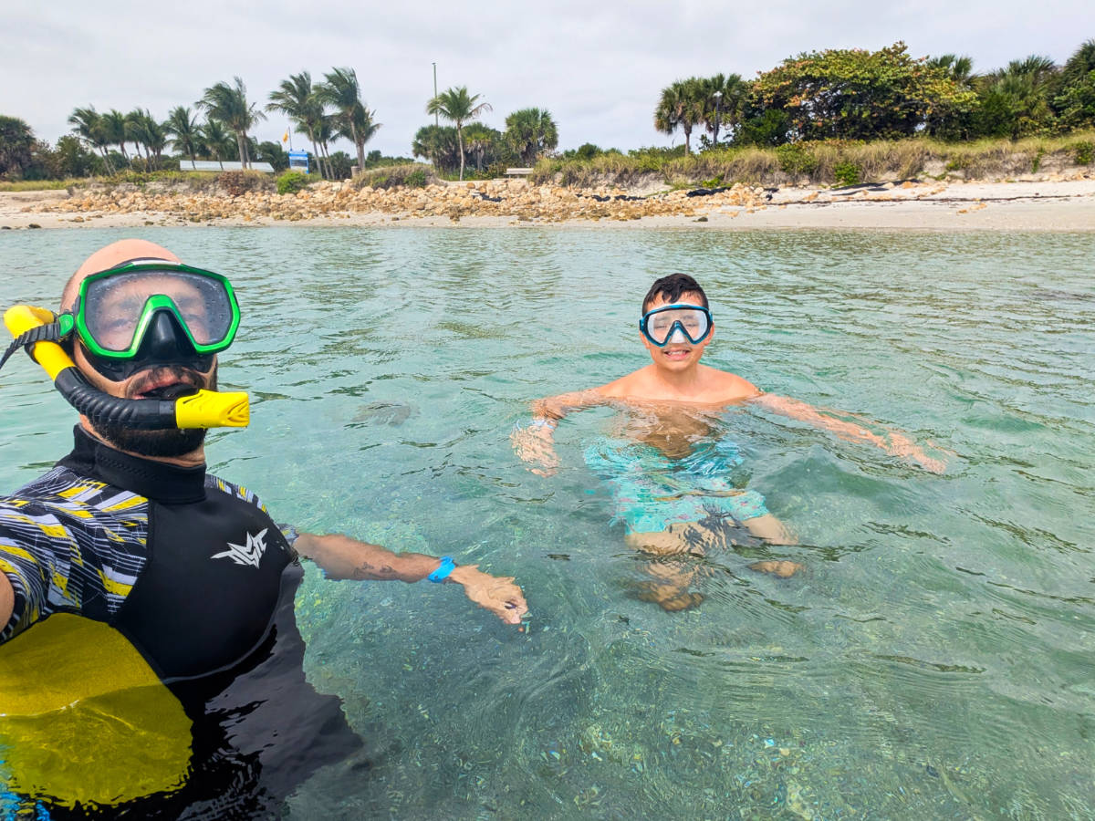 Taylor Family Snorkeling at Peanut Island Lake Worth Lagoon Riviera Beach Florida 2
