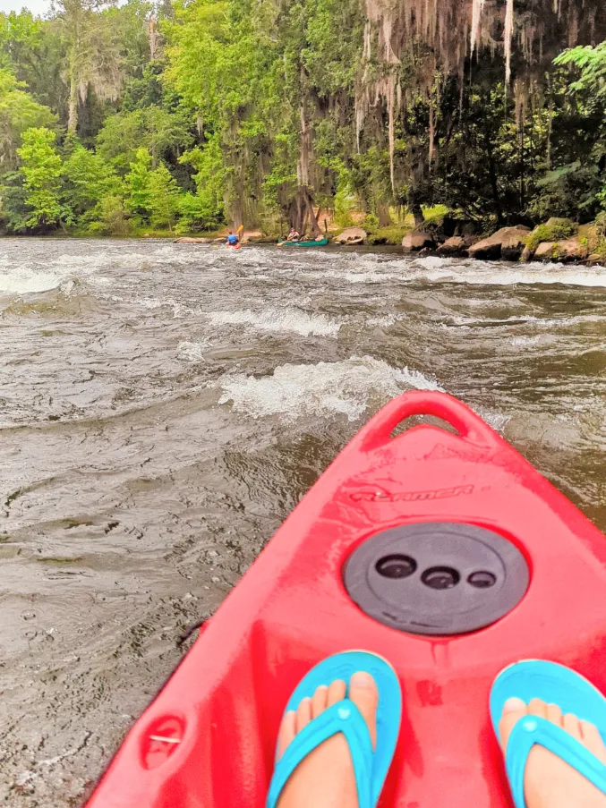 Taylor Family Whitewater Kayaking on Saluda River with Palmetto Outdoors Columbia South Carolina 12