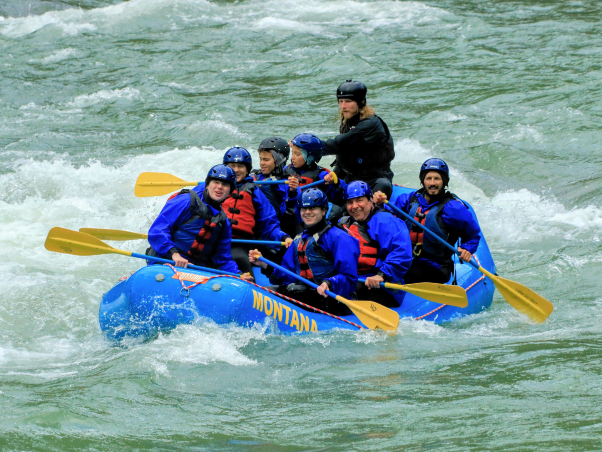 Taylor Family Whitewater Rafting Flathead River with Glacier Guides Montana Raft 2