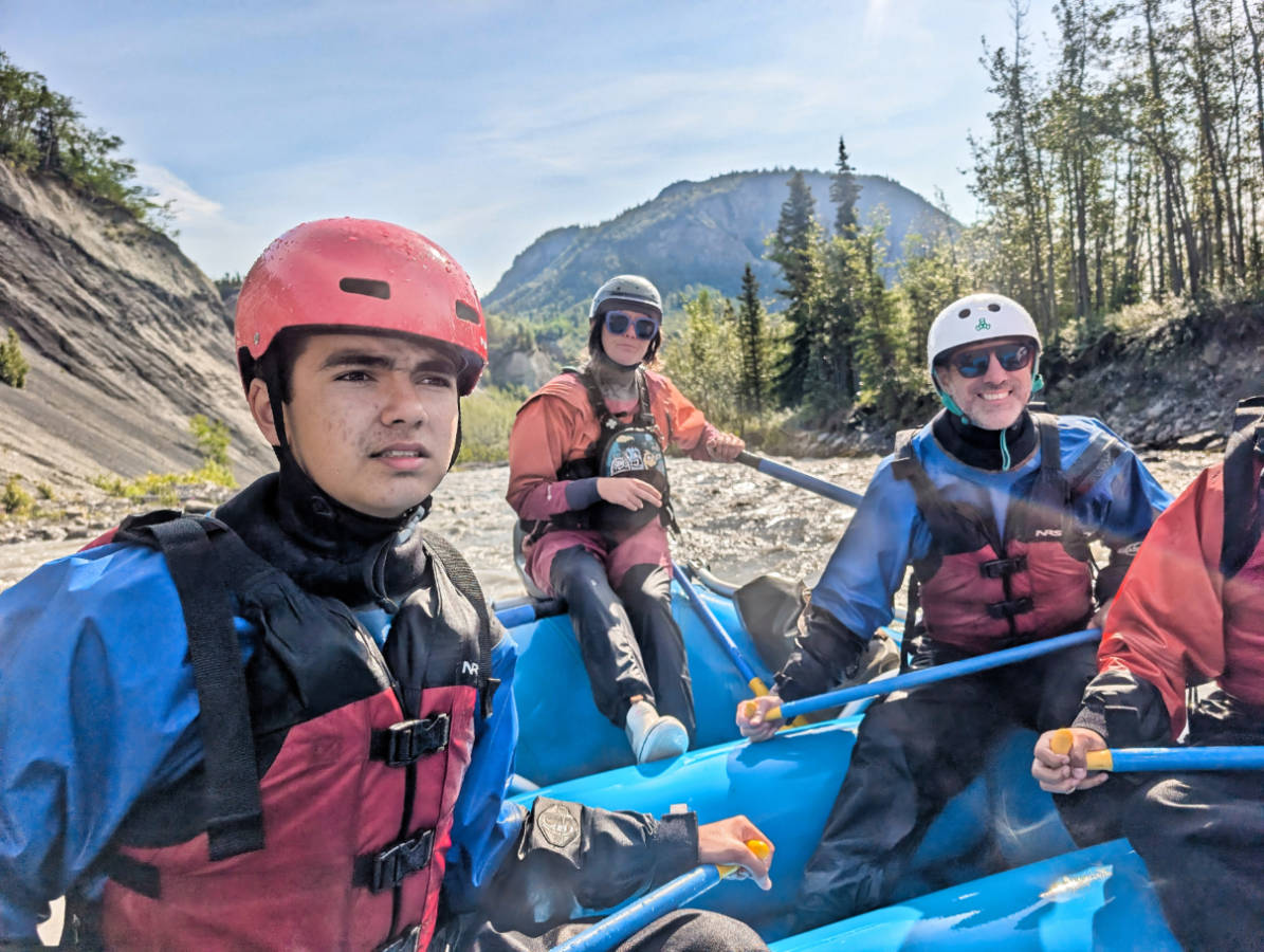 Taylor Family Whitewater rafting on Matanuska River with NOVA Alaska Guides Chickaloon Alaska
