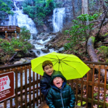 Taylor Family at Anna Ruby Falls near Alpine Helen North Georgia 1