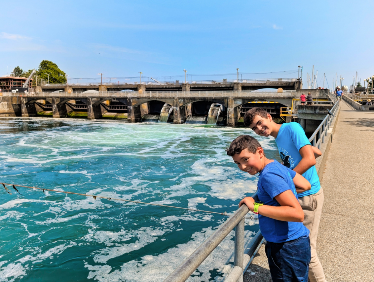 Taylor Family at Ballard Locks Seattle 1