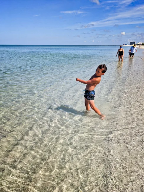 Taylor Family at Beach at Naples Grande Beach Resort Naples Florida 4