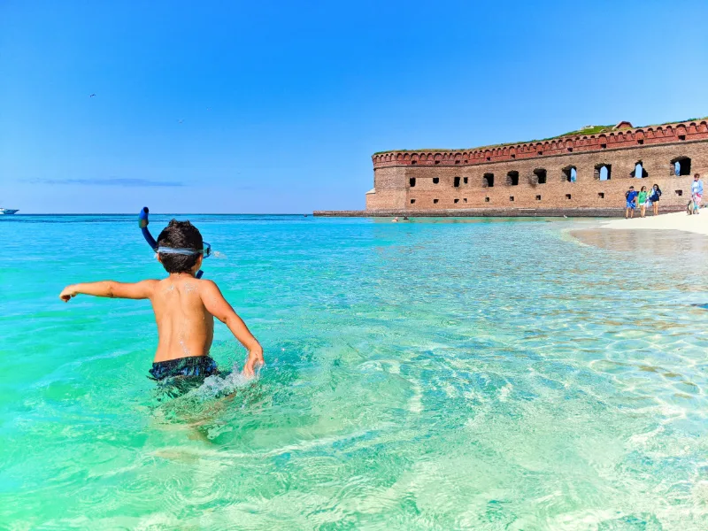 Taylor Family at Beach in Dry Tortugas National Park Key West Florida Keys 2020 8