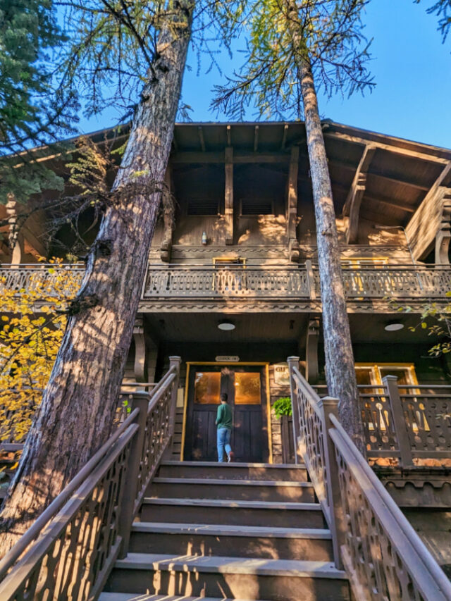 Taylor Family at Belton Chalet Railway Hotel West Glacier National Park Montana 3
