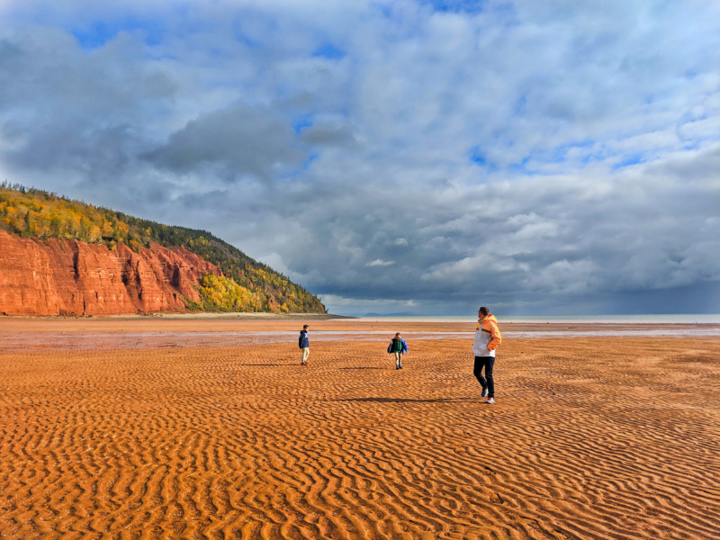 Taylor Family at Blomidon Provincial Park Bay of Fundy Nova Scotia 1