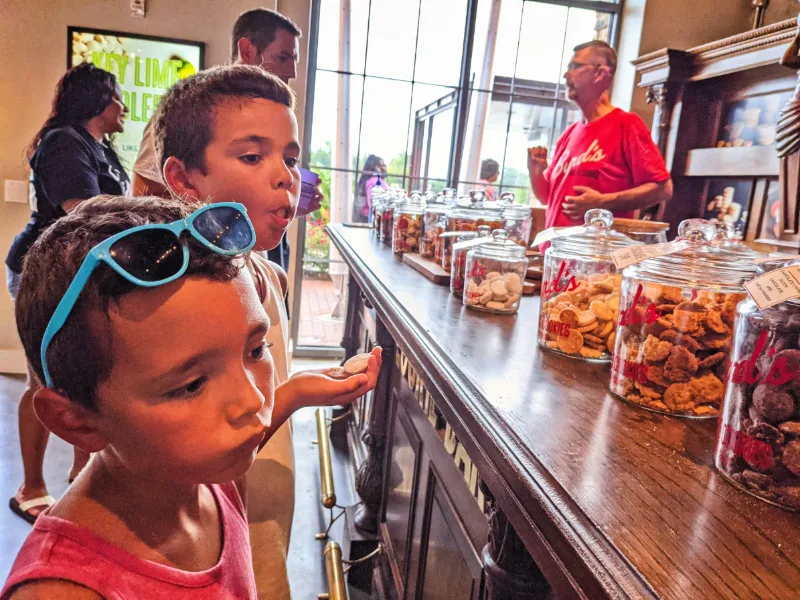 Taylor Family at Byrds Cookies Riverside District Savannah Georgia 3