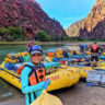 Taylor Family at Campsite while Rafting the Green River with OARS in Dinosaur National Monument Gates of Lodore Utah 5