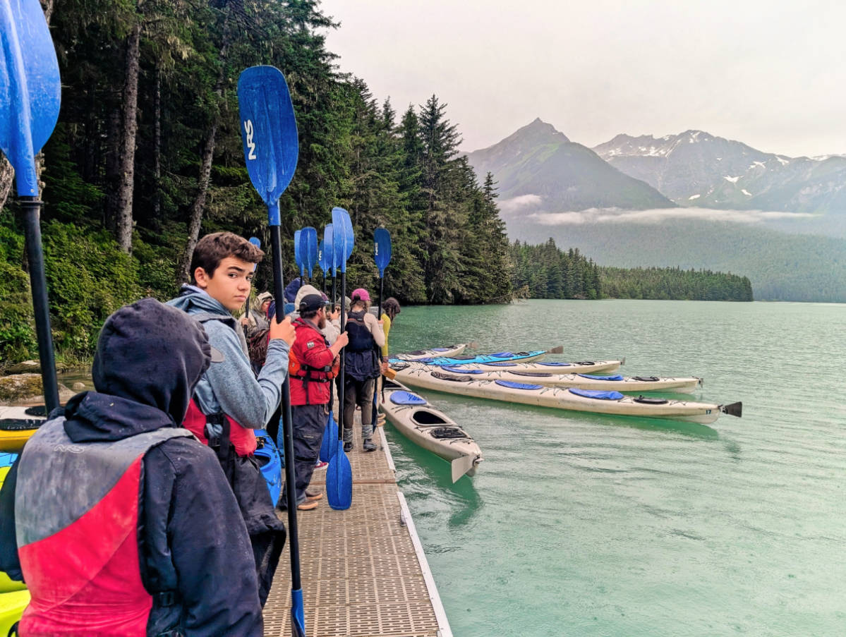 Taylor Family at Chilkoot Lake Kayaking with Alaska Mountain Guides Haines Alaska 2