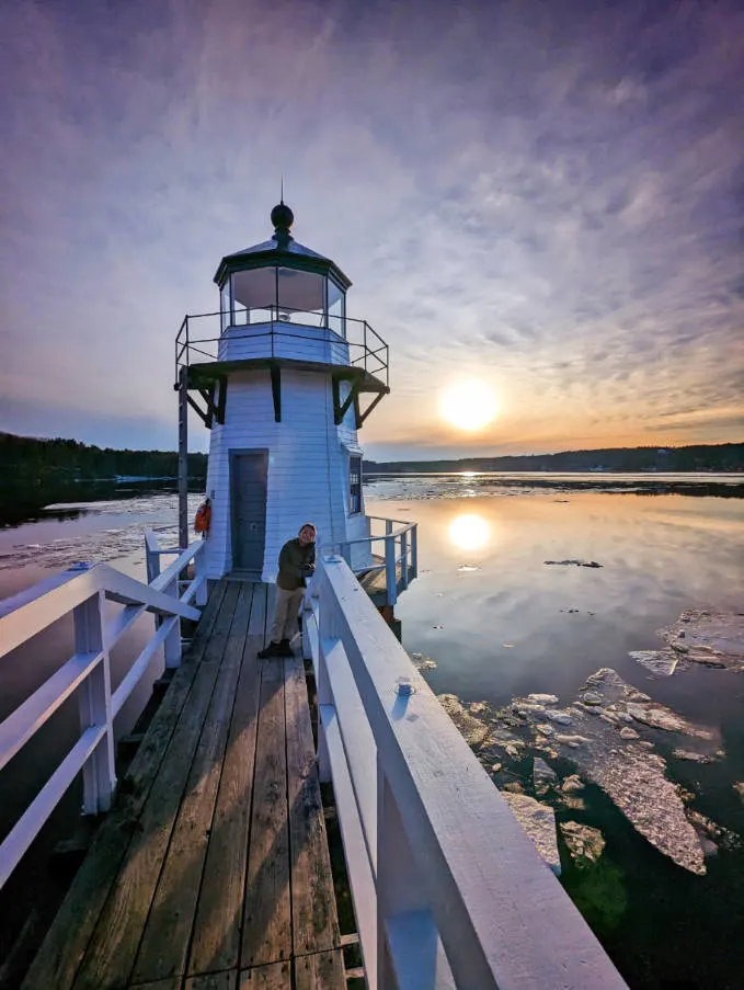 Taylor Family at Doubling Point Lighthouse Bath Maine 4