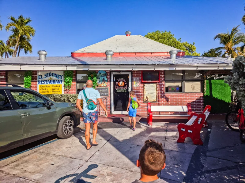 Taylor Family at El Siboney Cuban Restaurant Key West Florida Keys 2021 2