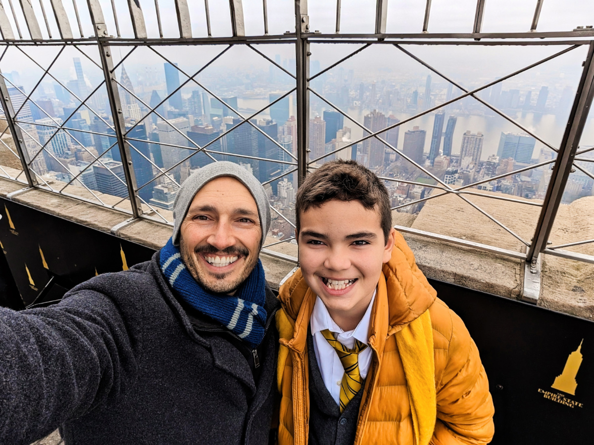 Taylor Family at Empire State Building Observation Deck New York City 3