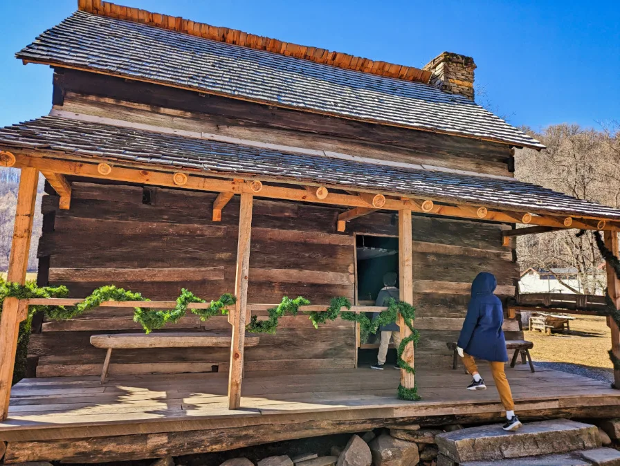 Taylor Family at Farm Museum in Great Smoky Mountains National Park North Carolina 1