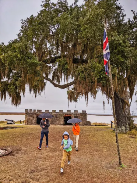 Taylor Family at Fort Frederica National Monument St Simons Island Georgia 2