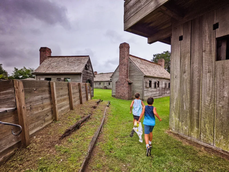 Taylor Family at Fort King George Historic Site in Durien Coastal Georgia 2