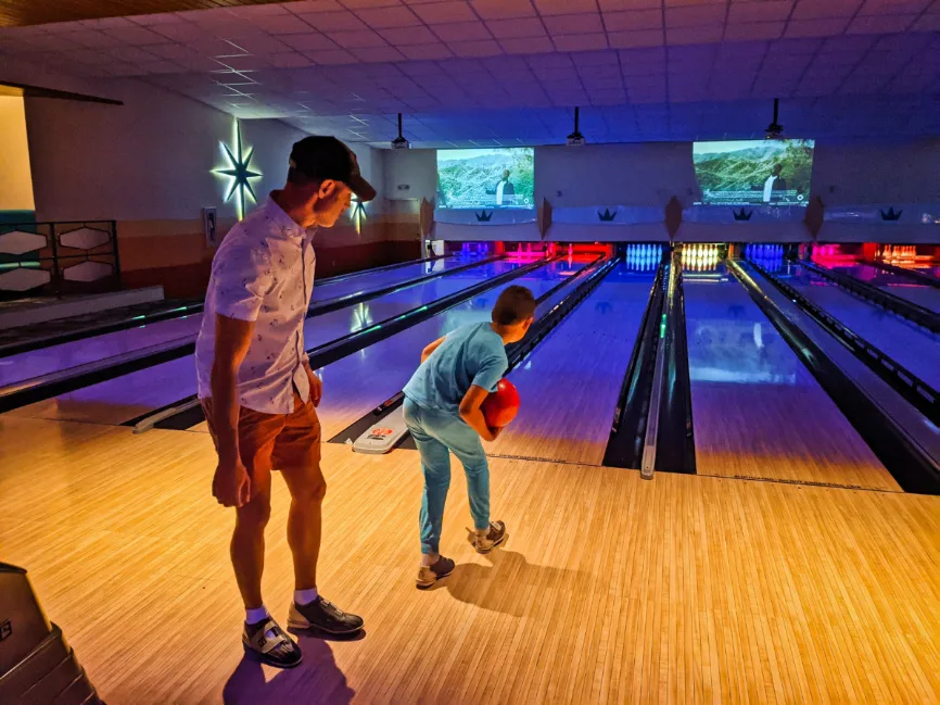 Taylor Family at Galaxy Bowl at Universal Cabana Bay Resort Orlando Florida 22