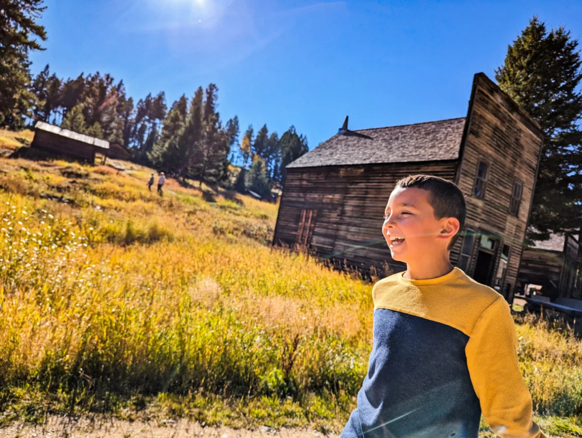 Taylor Family at Garnet Ghost Town near Missoula Montana 3