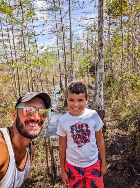 Taylor Family at Gator Hook Swamp Trail Big Cypress National Preserve Florida 4