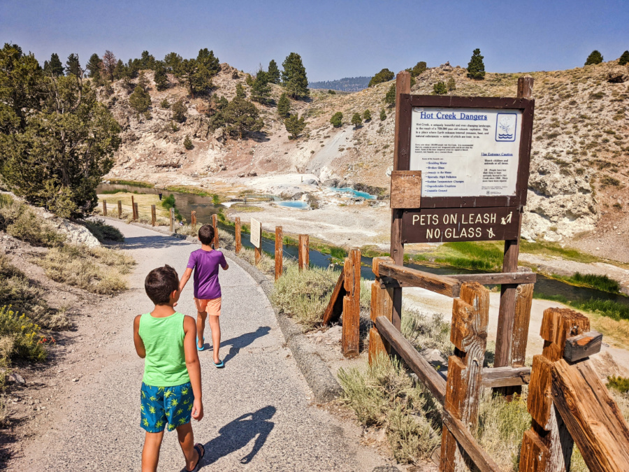 Taylor Family at Hot Creek Geologic Site Mammoth Lakes California 1