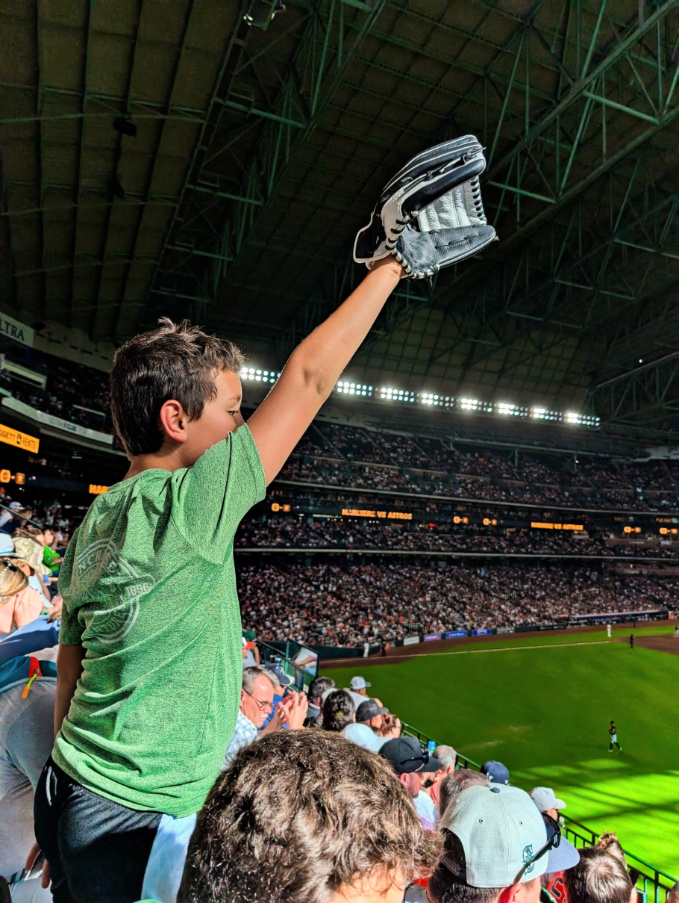 Taylor Family at Houston Astros game at Daikin Field Houston Texas 1
